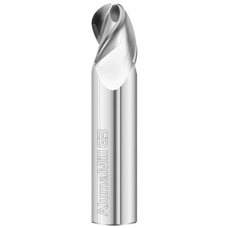 Fullerton Tool 3-Flute - 37.5 Degree Helix - 3833 AlumaMill G3 HP End Mills, RH Spiral, Ball, Stub,  27140